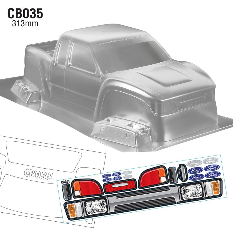Team C CB035 1/10 Crawler Body Ford WB 313mm Width 180mm