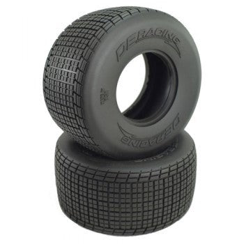 DE Racing DER-OSR2-C1 Outlaw Sprint HB Rear Tyres / Clay Compound / With Inserts 1.7/2.5in