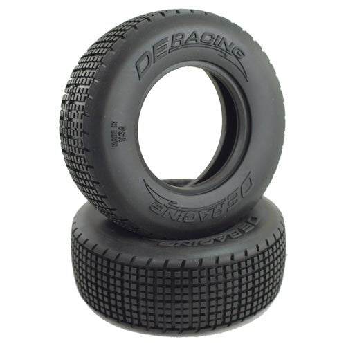 DE Racing DER-RLF1-D3 Regulator Late Model Front Tyres / D30 Compound / With Inserts 1.7/2.2in
