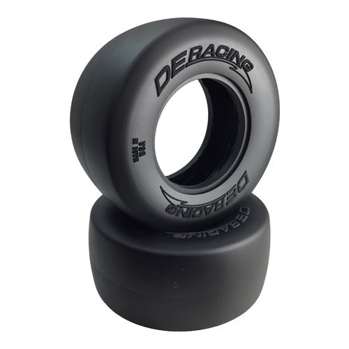 DE Racing DER-RLS-C1 Mini Street Outlaw Tyres / Clay / With Inserts 1.7/2.2in