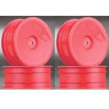 DE Racing DER-SB4-A4P Speedline Buggy Wheels for Associated B64 - B64D / TLR 22 3.0 - 4.0 / Front / PINK / 4Pcs 2.2in