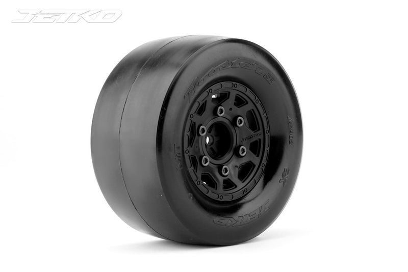 Jetko JKO2902CBSSGB 1/10 DR Booster RR 2.2/3.0 for Rear /Claw Rim/Black/Super Soft/Glued/Blted  MTD Tires (2)