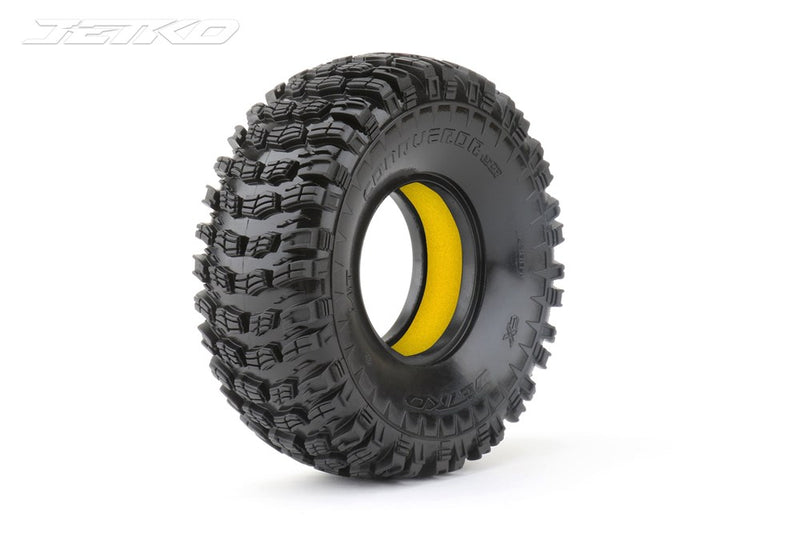 Jetko JKO3001SS6212YL 1/10 Crawler CR1.9 Conqueror /Super Soft/Insert (Yellow) Tires (2)