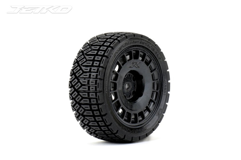 Jetko JKO3201RBSSG 1/10 Rally AVANTGARDE/Radia Rim/Black/Super Soft/Glued (4PCS) MTD Tires