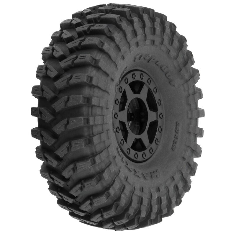 Proline PRO1022510 1/24 Maxxis Trepador F/R 1.0" Tires MTD 7mm Black Holcomb (4) SCX24