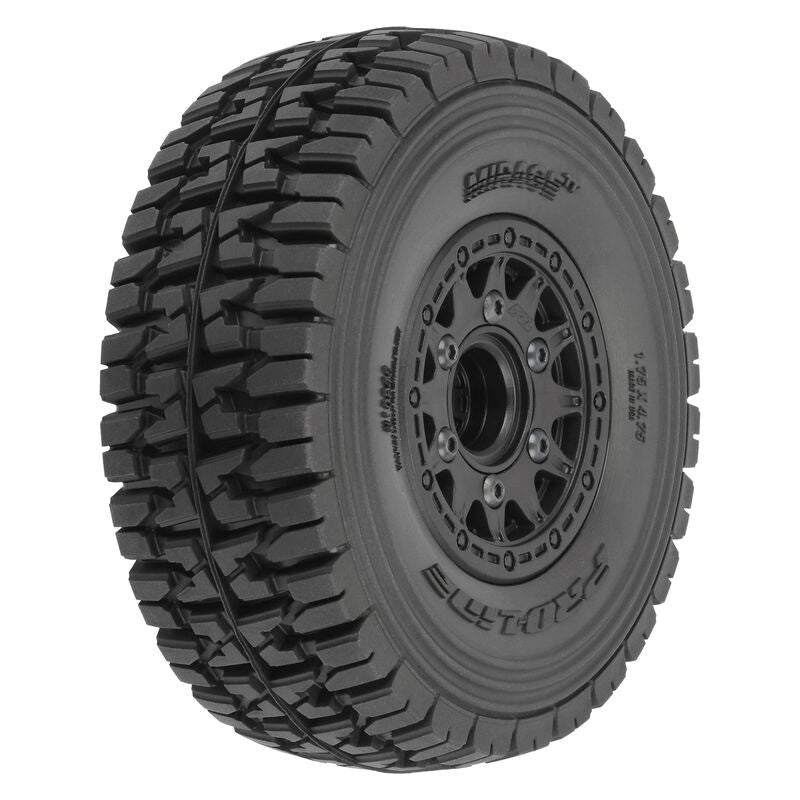 Proline PRO1024811 1/10 Mirage TT F/R 2.2"/3.0" 12mm & 14mm Black Raid Wheels (2) Arrma Mojave 4S BLX