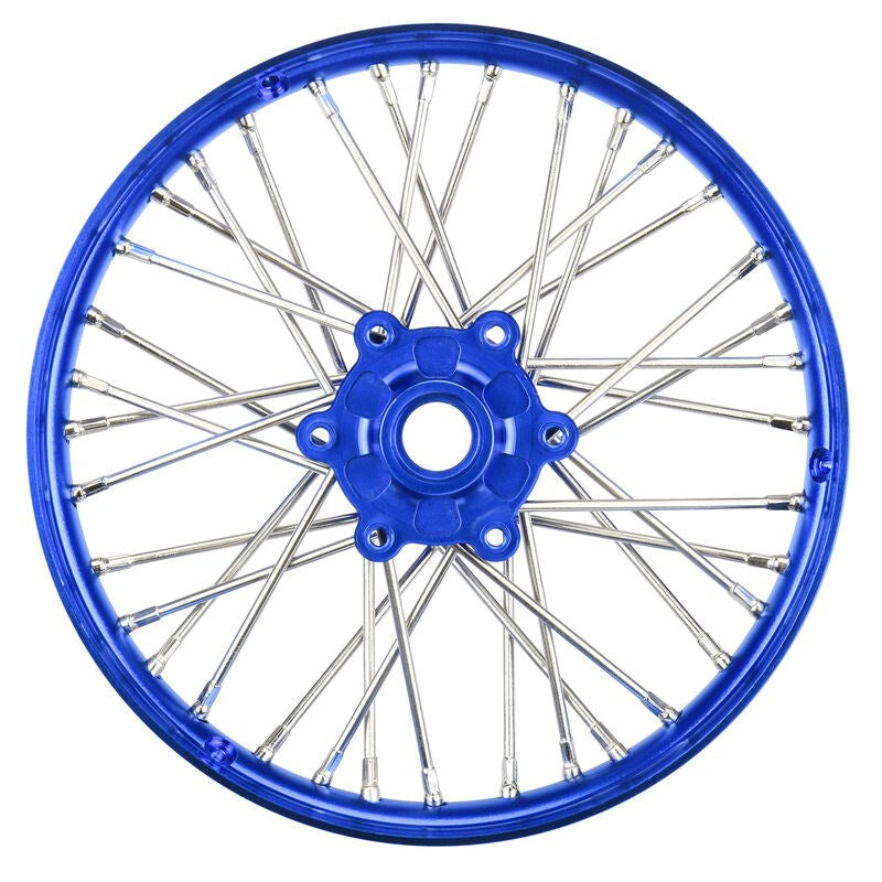 Proline PRO283600T1 1/4 Pro-Spec Aluminum V2 Bead Front Wheel Assembled Blue: Promoto-MX
