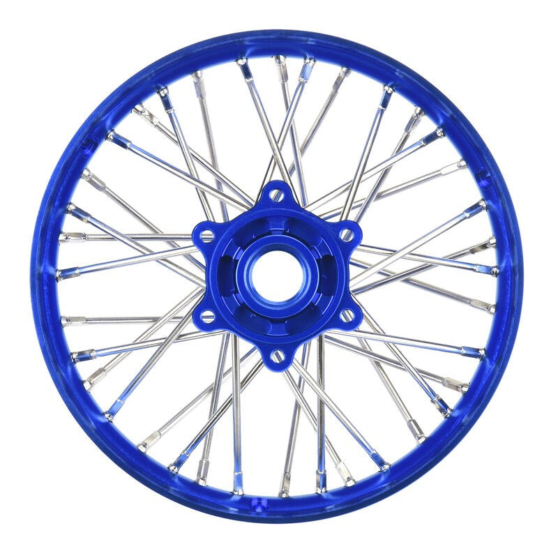 Proline PRO283700T1 1/4 Pro-Spec Aluminum V2 Bead Rear Wheel Assembled Blue: Promoto-MX