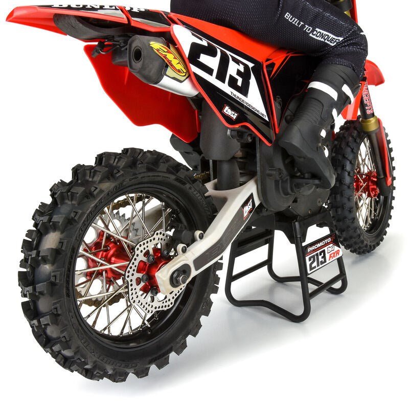 Proline PRO283700T2 1/4 Pro-Spec Aluminum V2 Bead Rear Wheel Assembled Black/Red: Promoto-MX