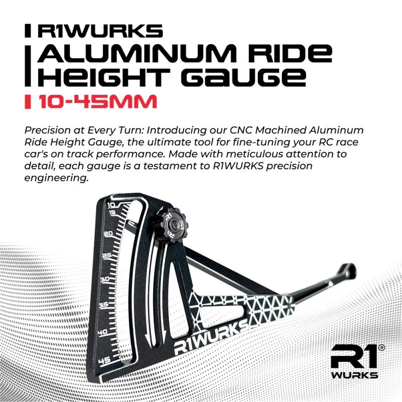 R1WURKS R1900037 Aluminum Ride Height Gauge (10-45mm)