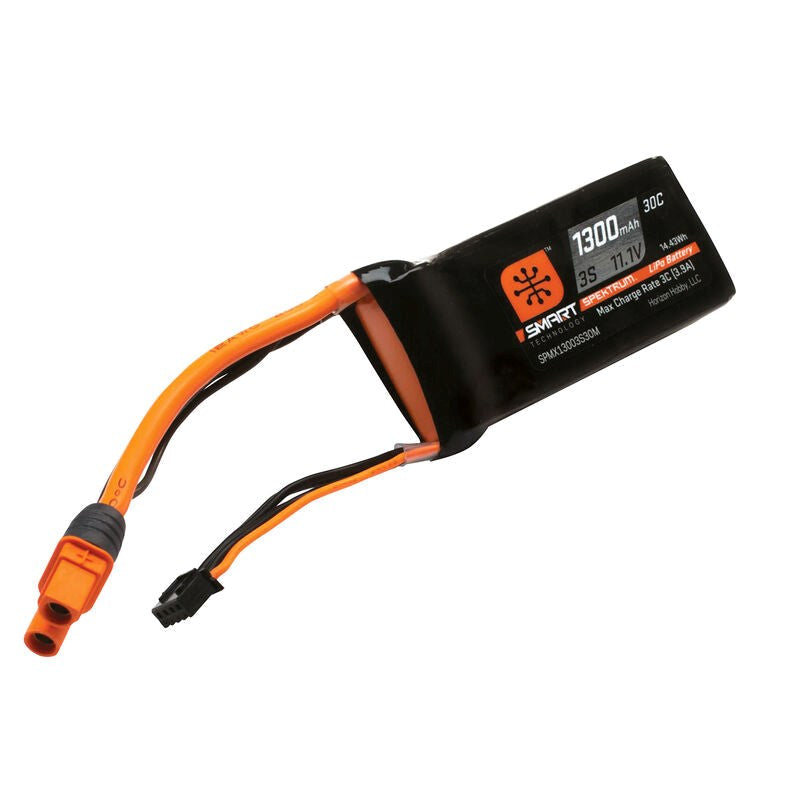 Spektrum SPMX13003S30M 1300mAh 3S 11.1V Smart LiPo Battery 30C IC3