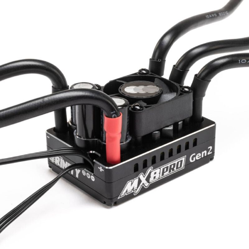 Trinity TEP0014 MX8 Gen 2 220 Amp Competition ESC 1/8 2-4S Wireless Prgraming Via Trinity App