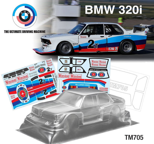 Team C TM705-GR5 1/10 Mini BMW 320i GR5 Decal Set WB 210mm Width 165mm (8949829959917)