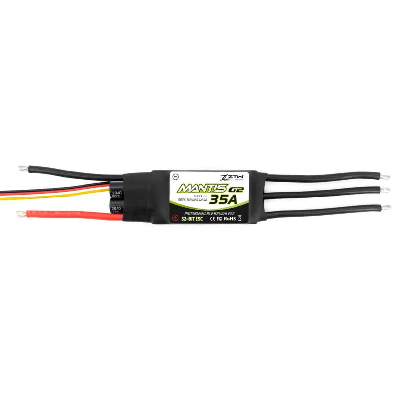 ZTW ZTW-2035211 Mantis 35A SBEC G2 35/45A 2-4S 5-7.4v Adjustable 4A SBEC 39g 68x26x10mm (8949830123757)
