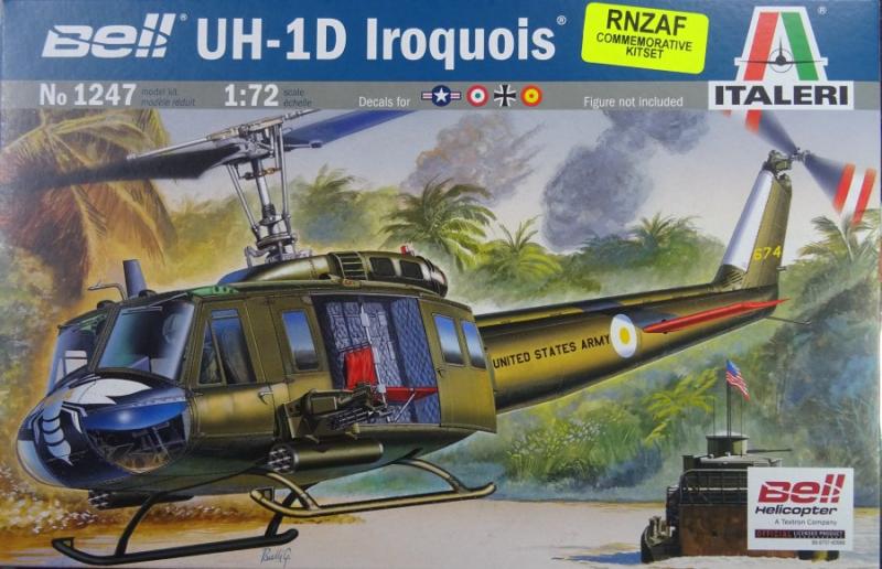 Italeri 1247NZ 1/72 UH-1D HUEY W/RNZAF DECALS (8950424305901)