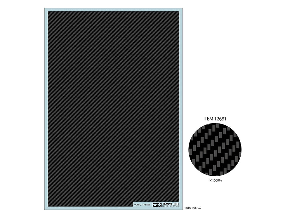 Tamiya 12681 TAMIYA 1/24 CARBON DECAL TWILL FINE