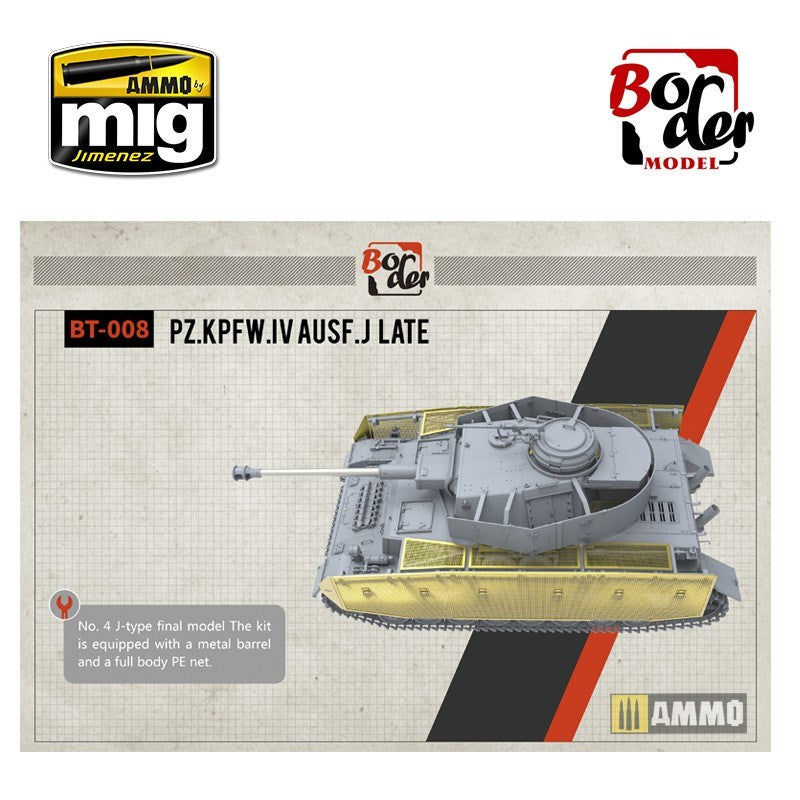 Border Model BT008 1/35 Panzer IV J Late w/ Workable Tracks