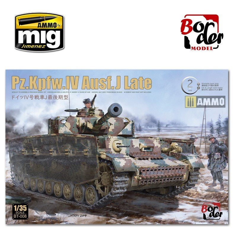 Border Model BT008 1/35 Panzer IV J Late w/ Workable Tracks