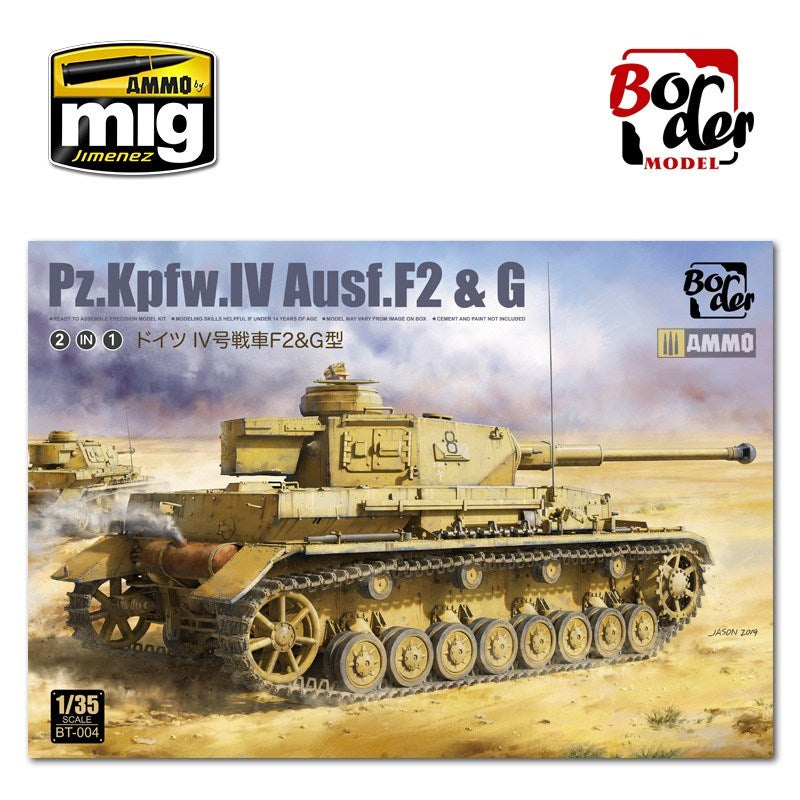 Border Model BT004 1/35 Panzer IV F2 & G 2 in 1