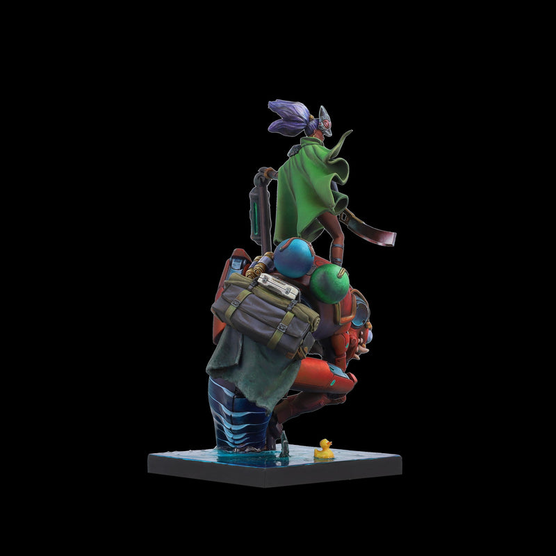 Scale 75 SSN-003 Busts New Age Scrappers Kitsune & Hanibaru 75mm