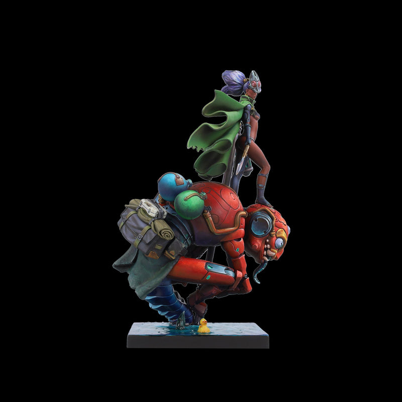 Scale 75 SSN-003 Busts New Age Scrappers Kitsune & Hanibaru 75mm