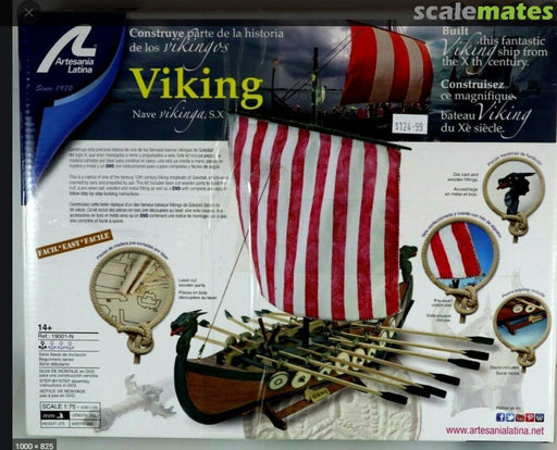 Artesania Latina 19001-N 1/75 Drakkar Viking Longboat (8950415196397)