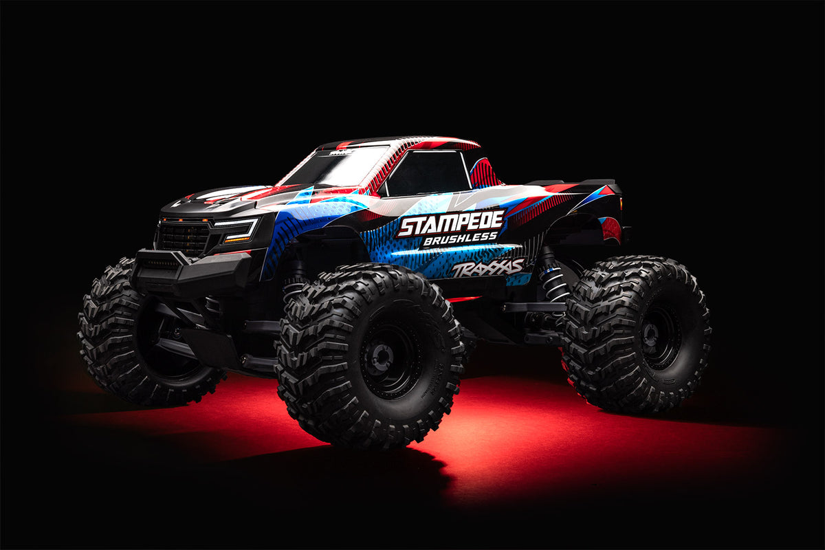 Traxxas Stampede 2WD Brushless Red Underbody RC LED Light Kit