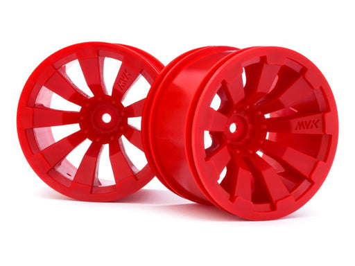 Maverick 150247 Wheels Red 81mm (14mm hex) (8452843667693)