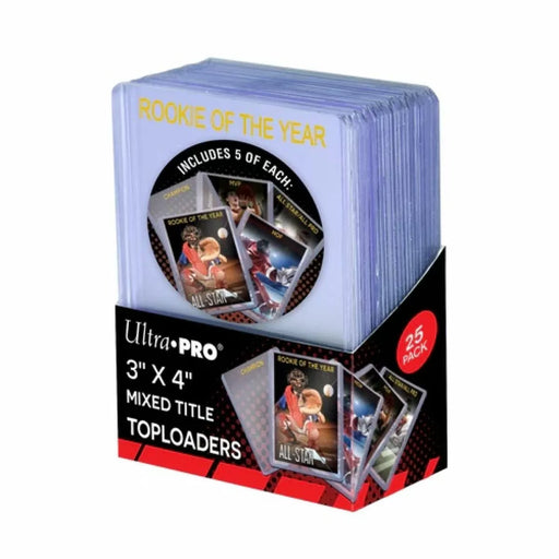 Ultra Pro 15168 3" X 4" Mixed Title Toploader 25ct (9003681022189)