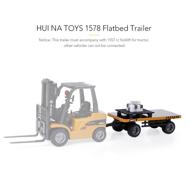 Huina 1578 Alloy Flat deck trailer 1/10 scale - Hobby City NZ (8347089993965)