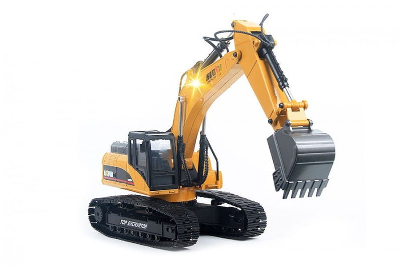 Huina 1580 V4 RC Excavator 23Ch 1/14 Scale 2020 Version w/gift case - Hobby City NZ (8347090026733)