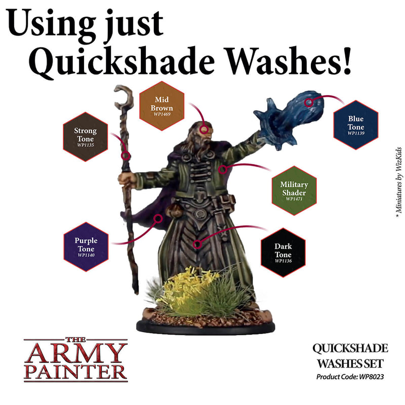 Army Painter WP8023 Warpaints Washes Paint Set - Hobby City NZ (9004810207469)