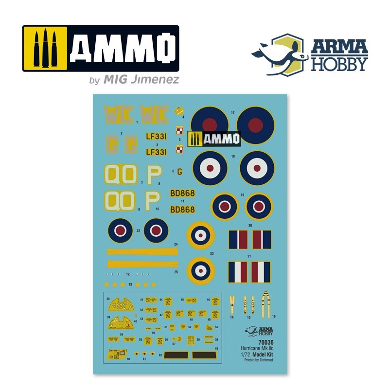 Arma Hobby 70036 Hurricane Mk IIc Model Kit