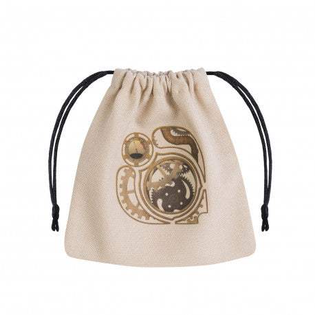 Q Workshop CSTE101 Steampunk Brown & golden Dice Bag (9004783894765)