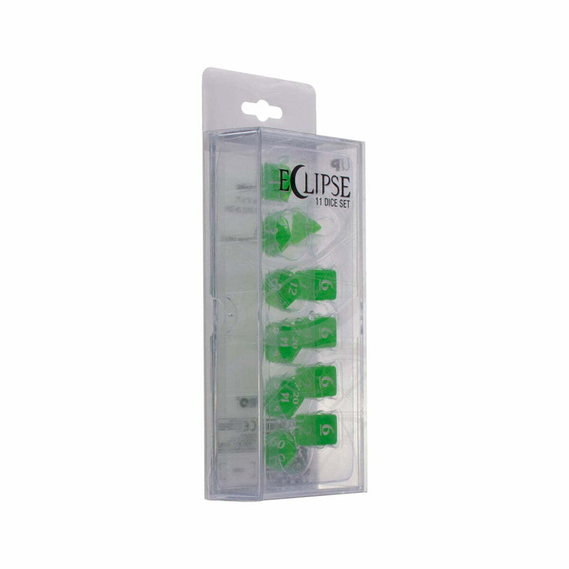 Ultra Pro 15566 Eclipse 11 Dice Set: Lime Green (9003683283181)
