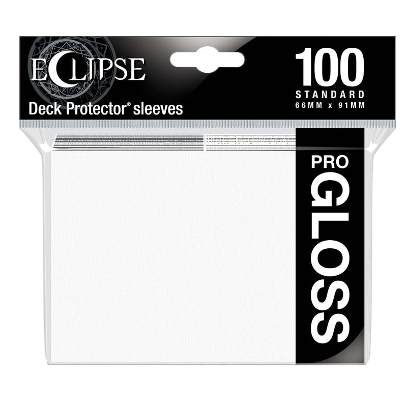 Ultra Pro 15600 Eclipse Gloss Standard Sleeves: Arctic White (9003683741933)