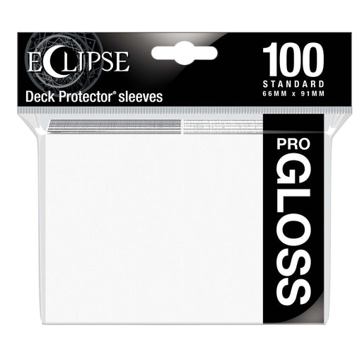 Ultra Pro 15600 Eclipse Gloss Standard Sleeves: Arctic White (9003683741933)
