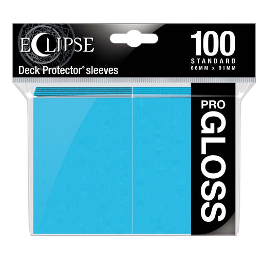 Ultra Pro 15603 Eclipse Gloss Standard Sleeves: Sky Blue (9003683774701)