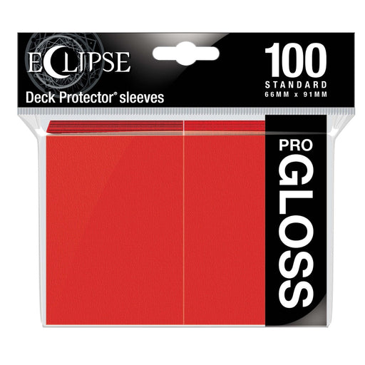 Ultra Pro 15604 Eclipse Gloss Standard Sleeves: Apple Red (9003683807469)