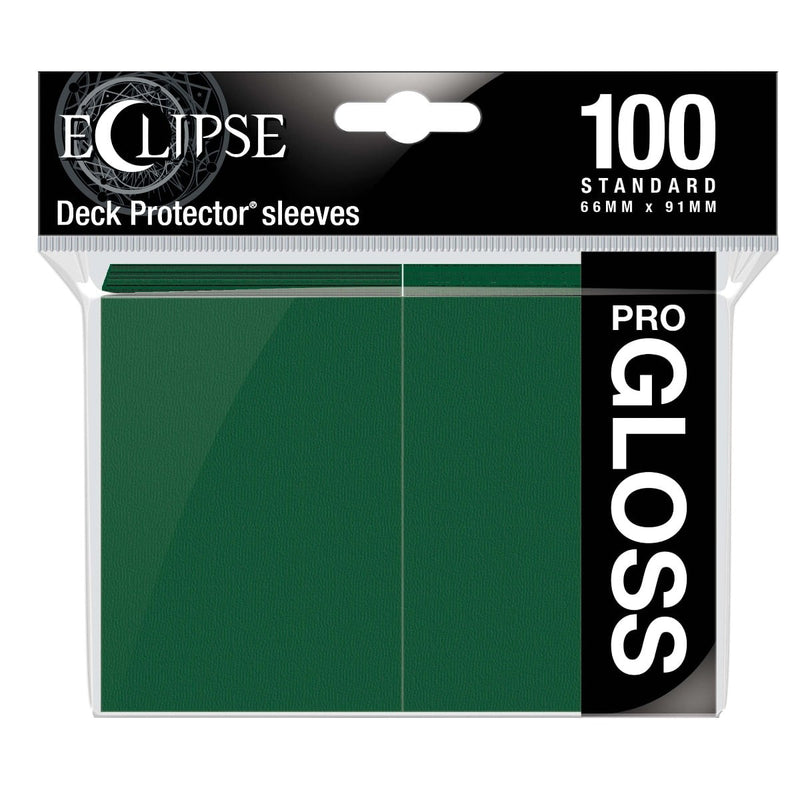 Ultra Pro 15605 Eclipse Gloss Standard Sleeves: Forest Green (9003683840237)