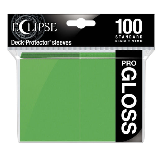 Ultra Pro 15606 Eclipse Gloss Standard Sleeves: Lime Green (9003683873005)