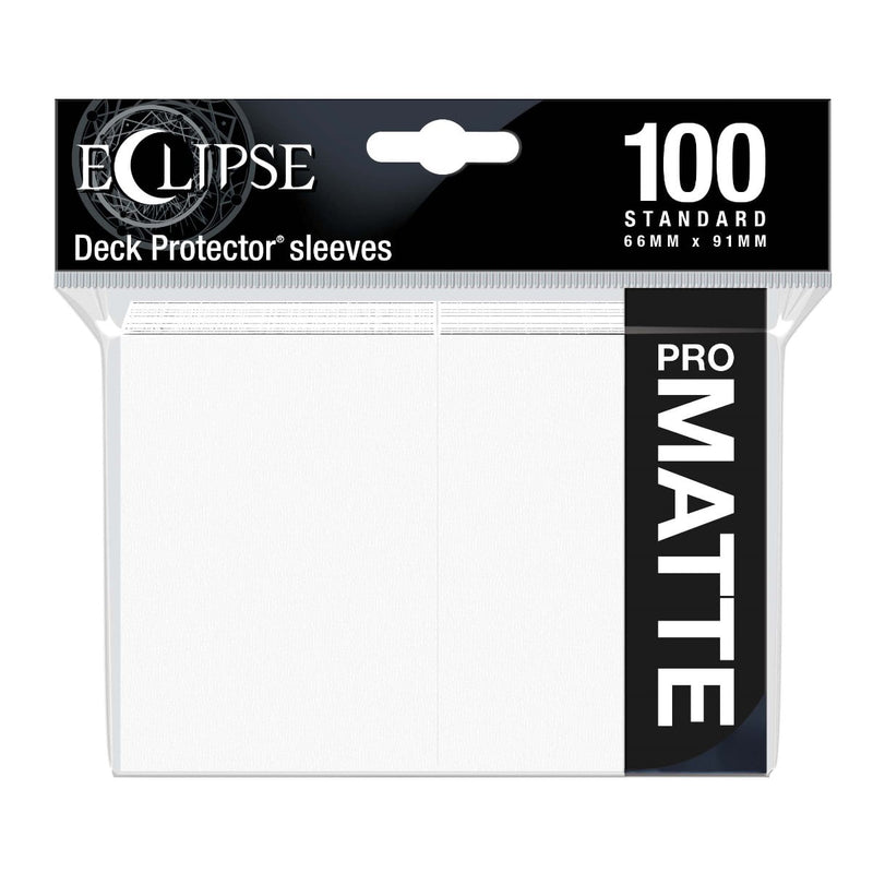 Ultra Pro 15612 Eclipse Matte Standard Sleeves: Arctic White (9003684462829)