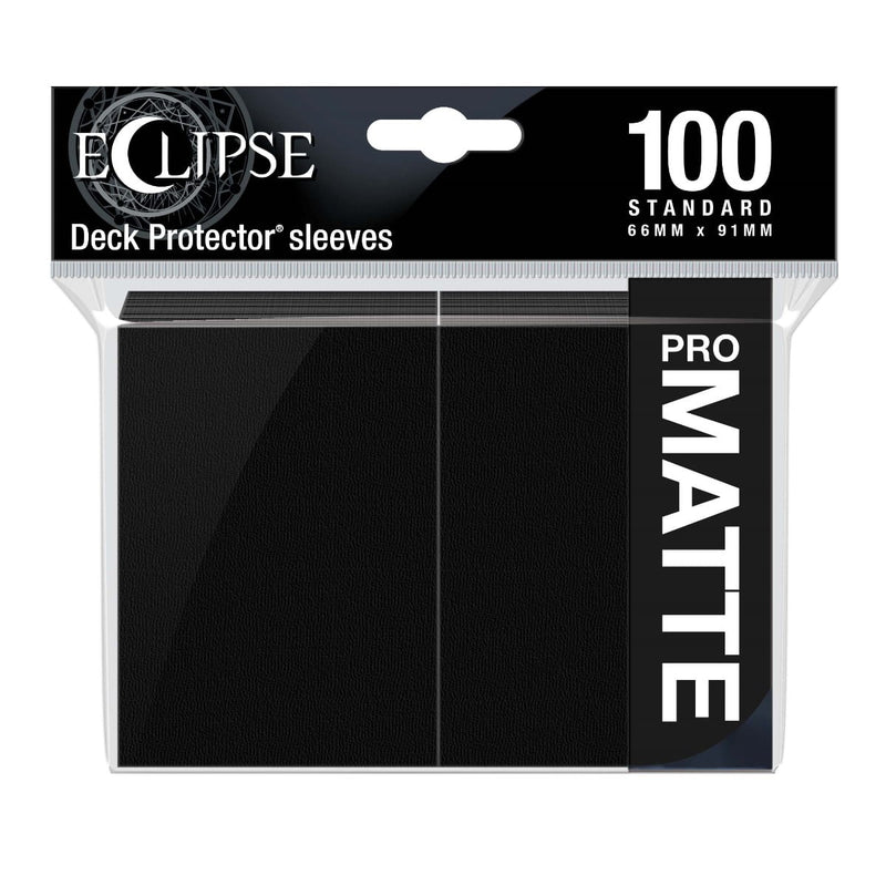 Ultra Pro 15613 Eclipse Matte Standard Sleeves: Jet Black (9003684593901)