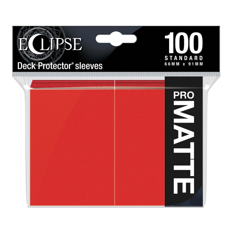 Ultra Pro 15616 Eclipse Matte Standard Sleeves: Apple Red (9003680858349)