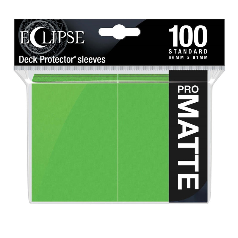 Ultra Pro 15618 Eclipse Matte Standard Sleeves: Lime Green (9003685052653)
