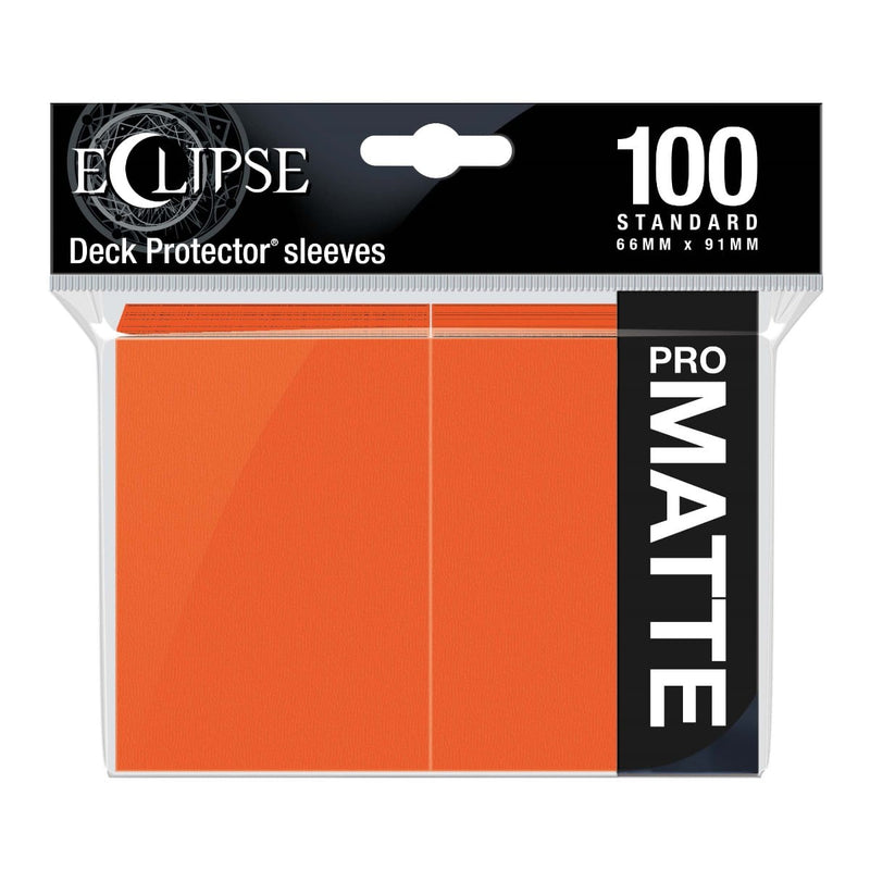 Ultra Pro 15619 Eclipse Matte Standard Sleeves: Pumpkin Orange (9003685150957)