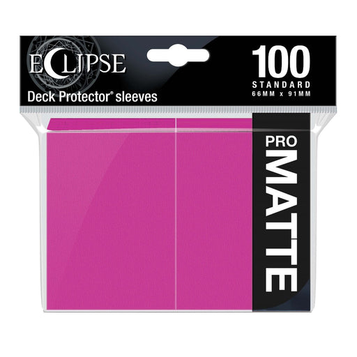 Ultra Pro 15621 Eclipse Matte Standard Sleeves: Hot Pink (9003685347565)