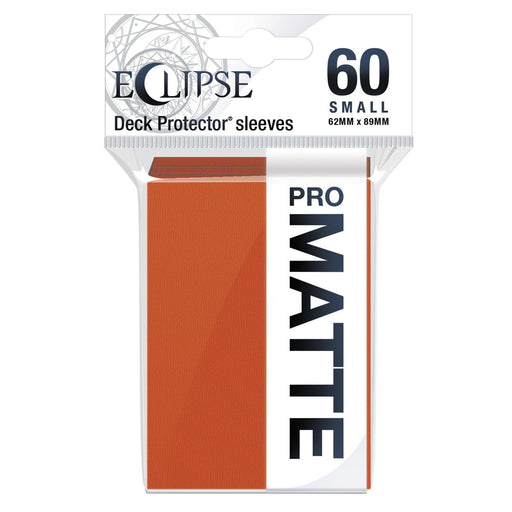Ultra Pro 15643 Eclipse Matte Small Sleeves: Pumpkin Orange (9003686265069)