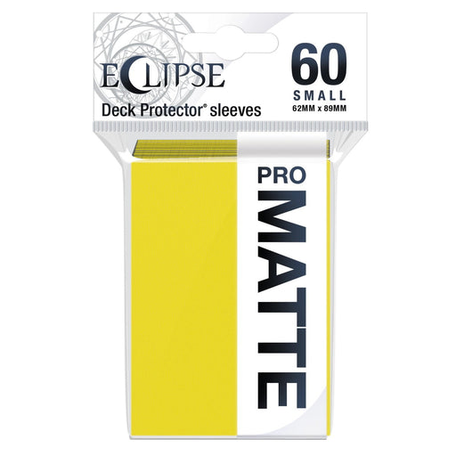 Ultra Pro 15644 Eclipse Matte Small Sleeves: Lemon Yellow (9003686363373)