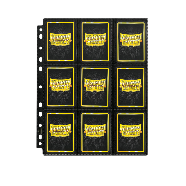 Dragon Shield: Binder Pages 18-Pocket Display Black - AT-10301